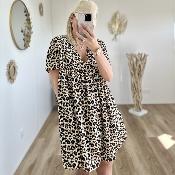 Robe short léopard