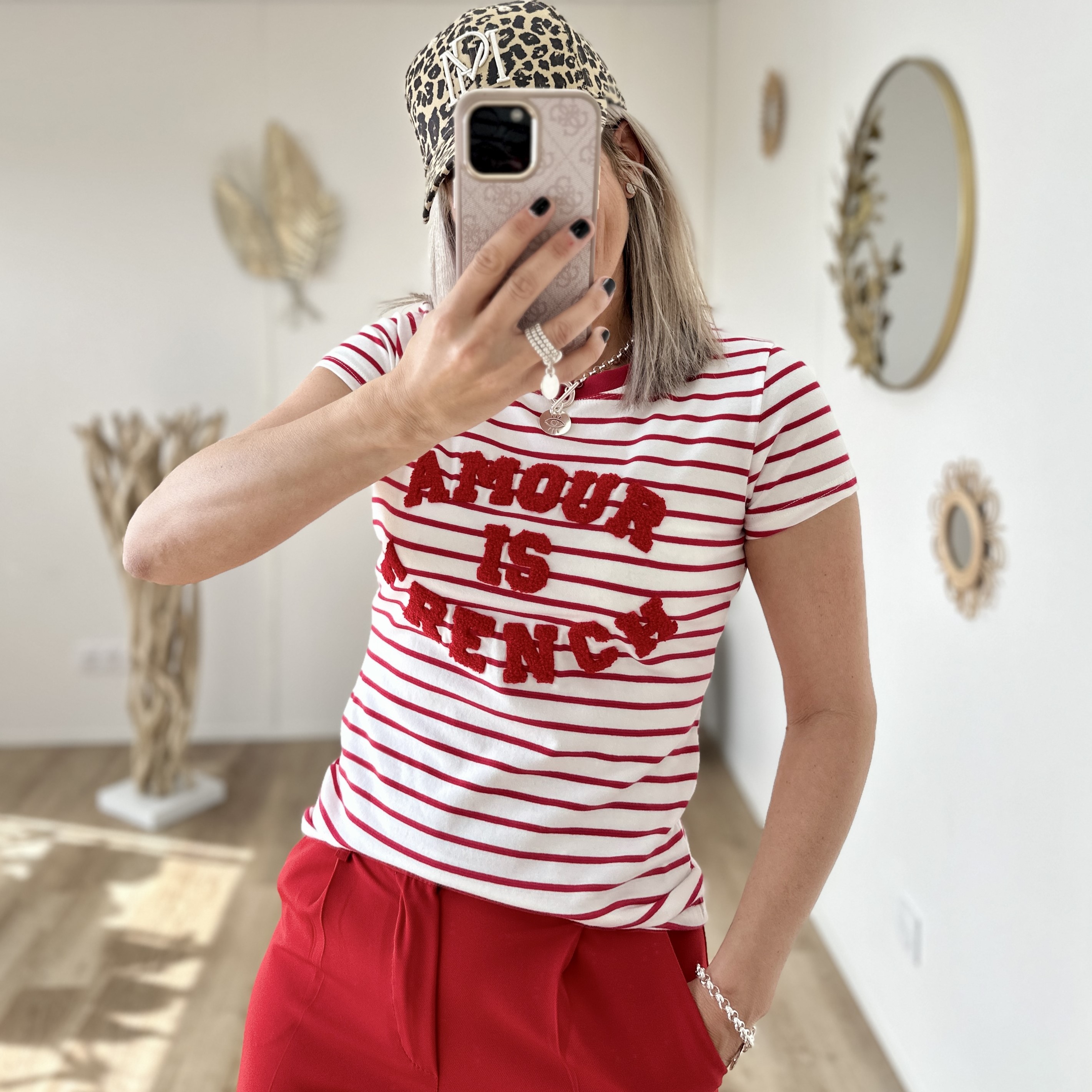 Tee shirt Amour rouge