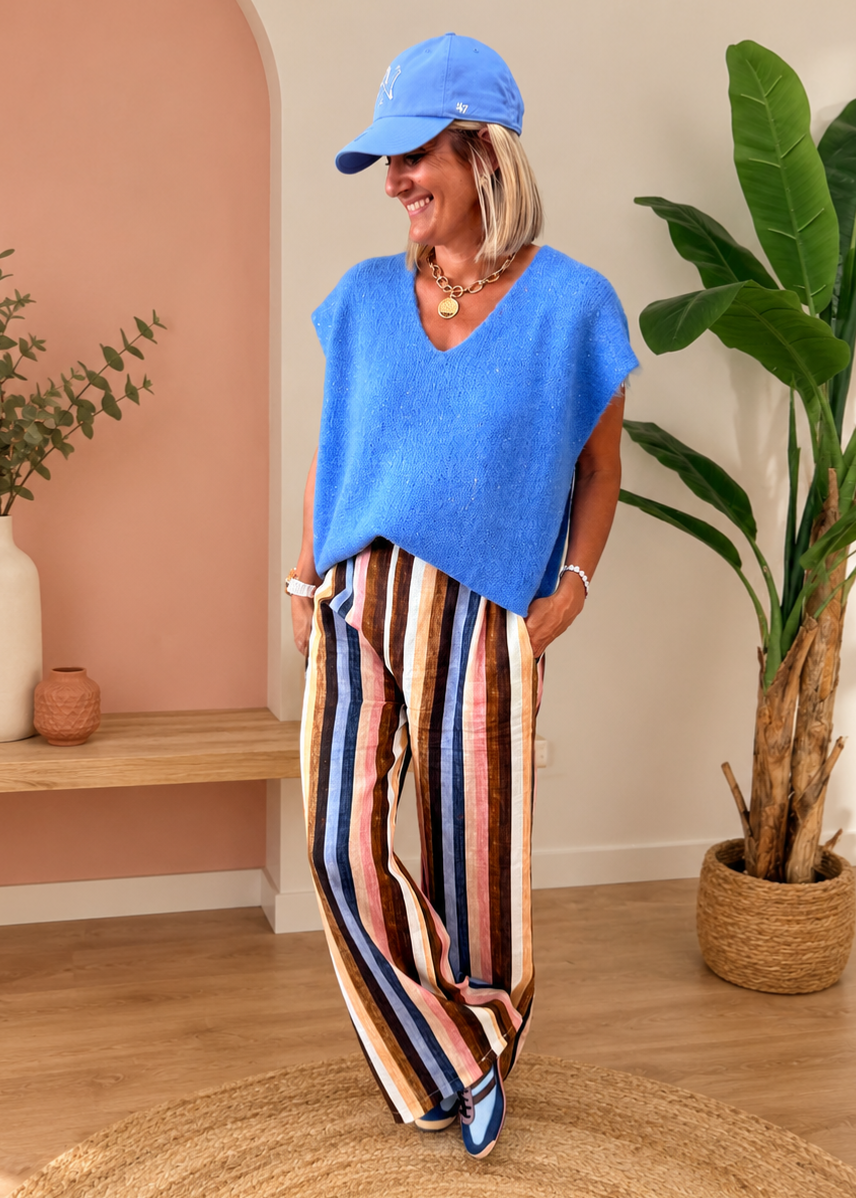 Pantalon Aria bleu