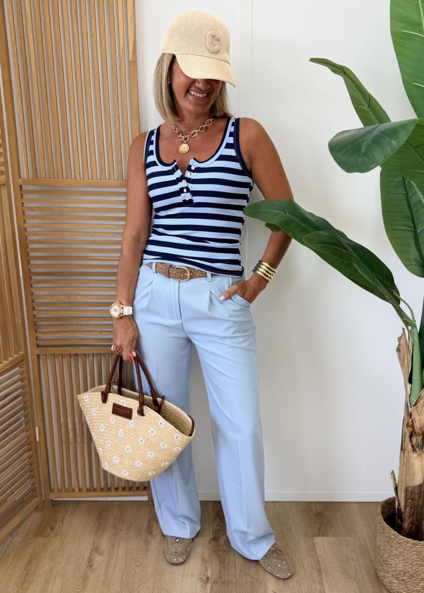 Debardeur Laetitia bleu