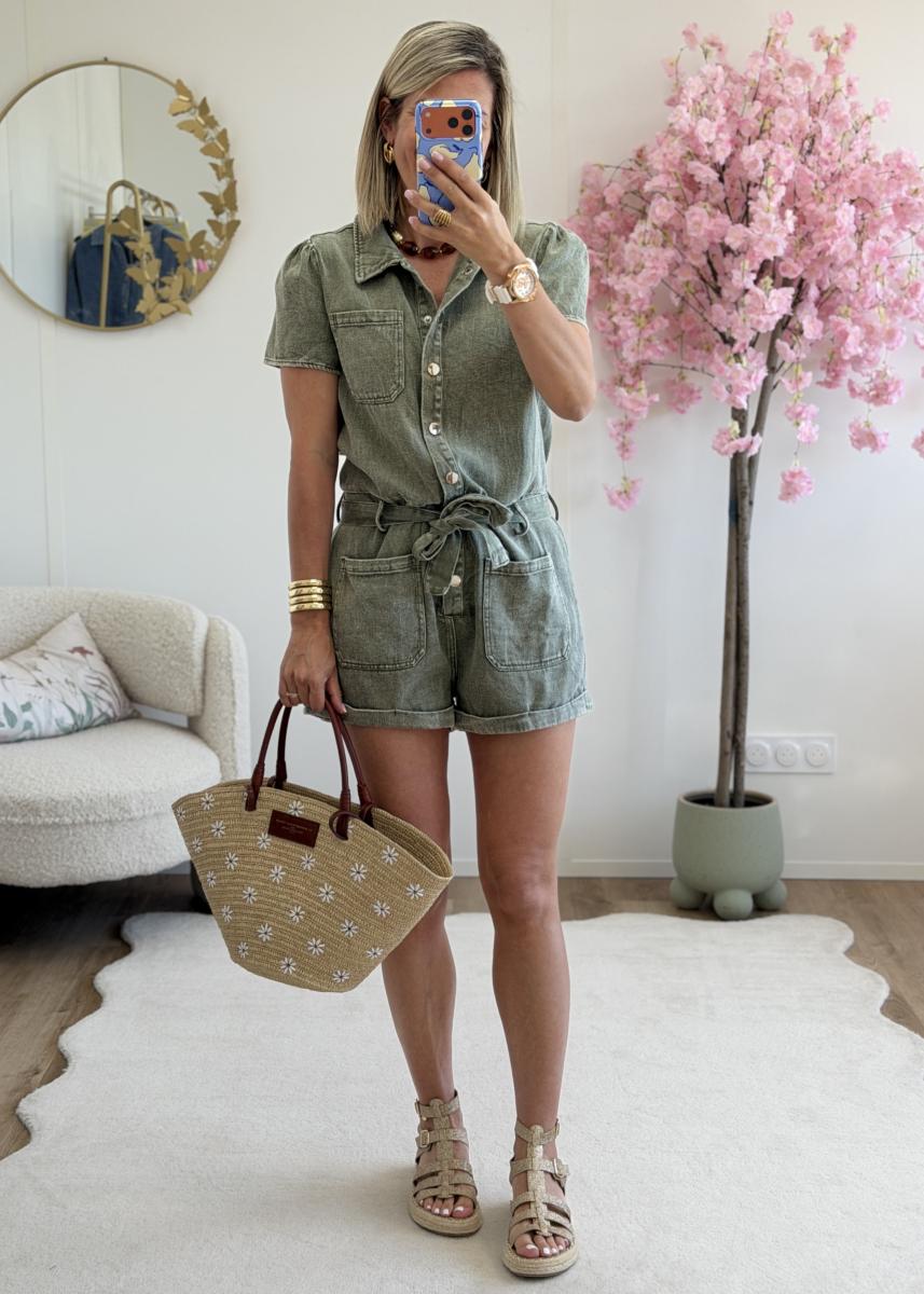 Combi short Lena kaki