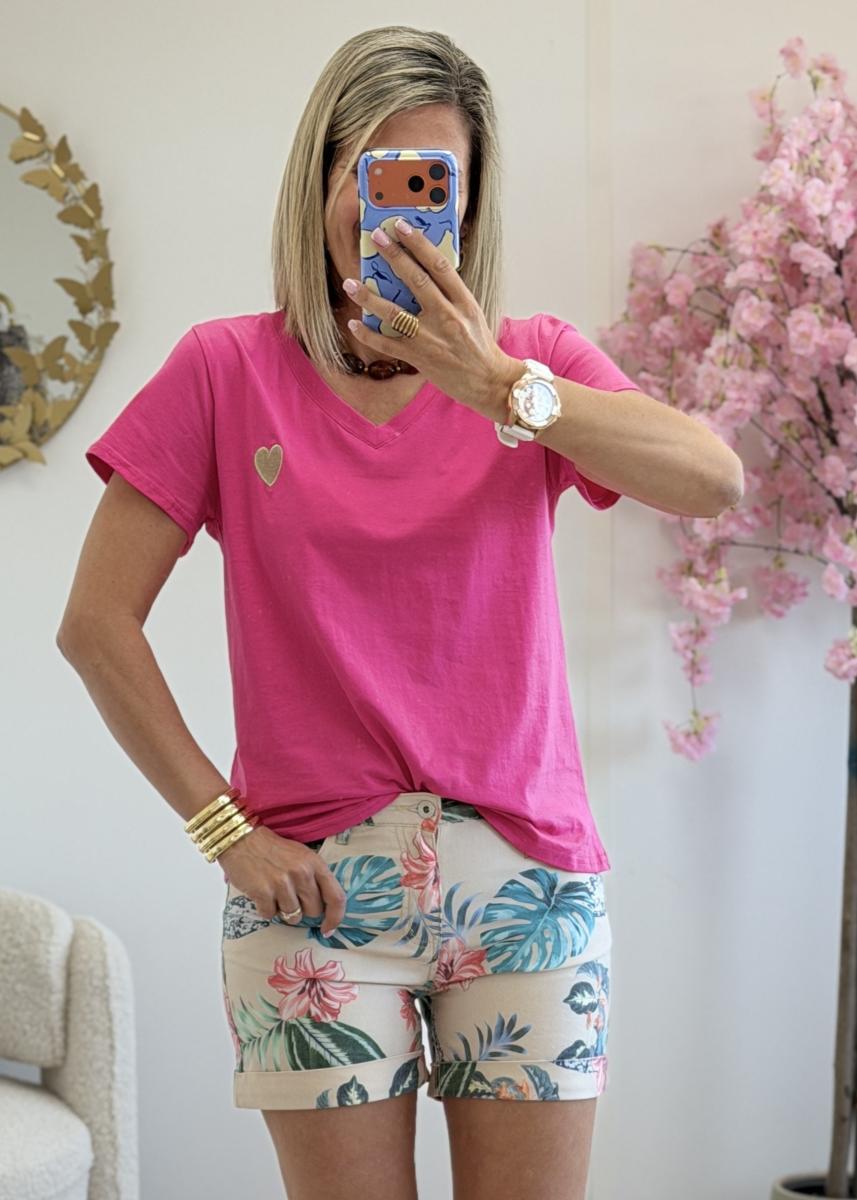 Tee shirt Yanis rose