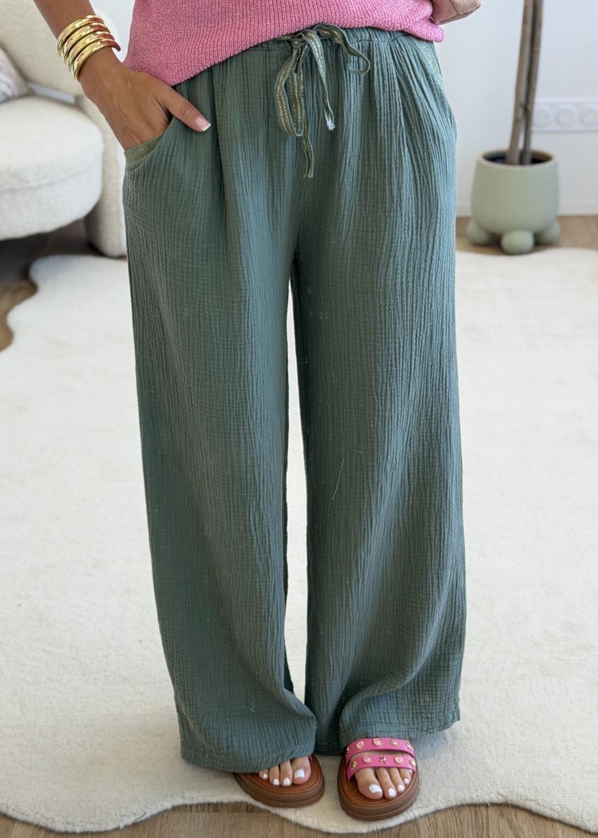 Pantalon Lilou kaki
