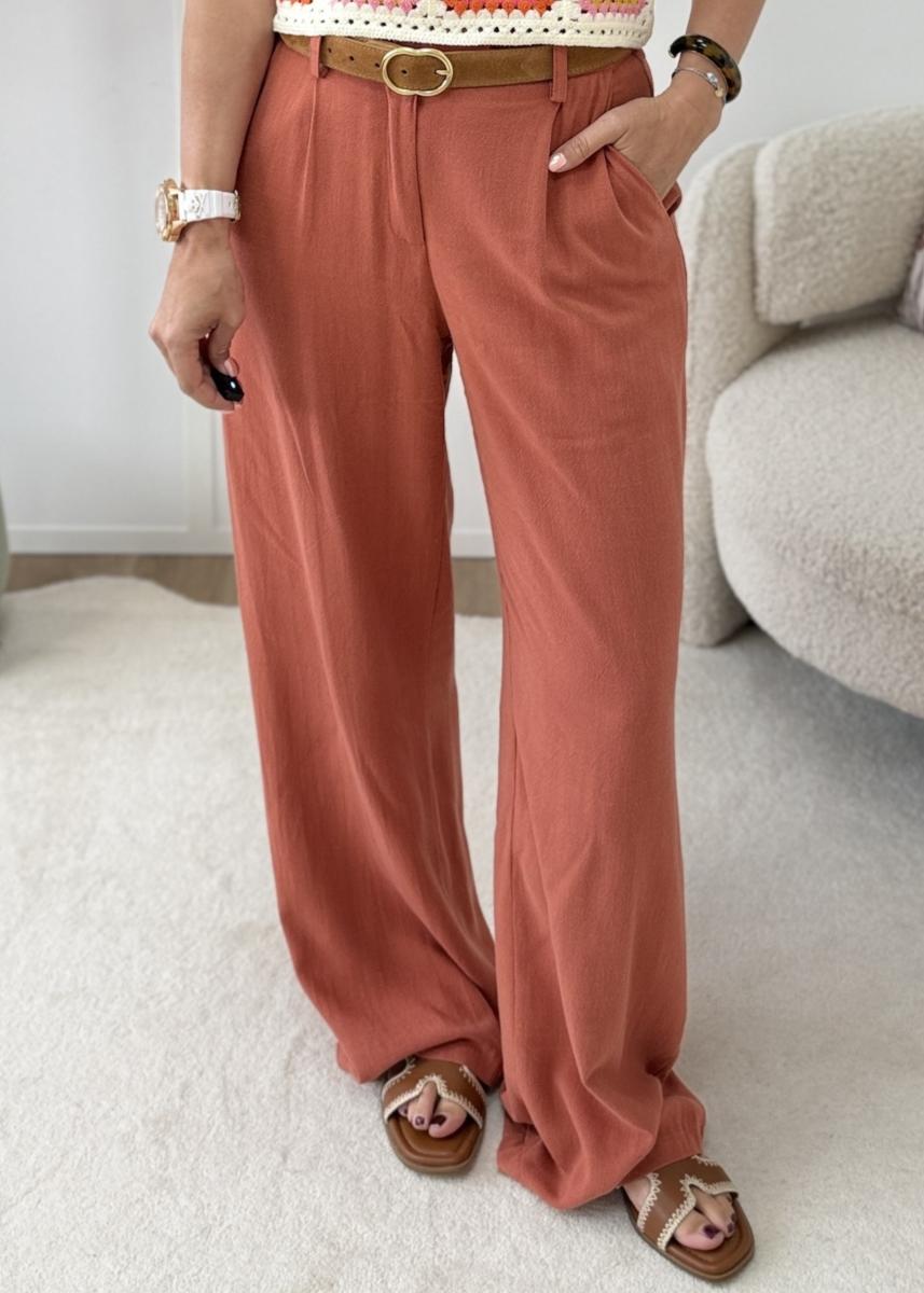 Pantalon Judith terracotta