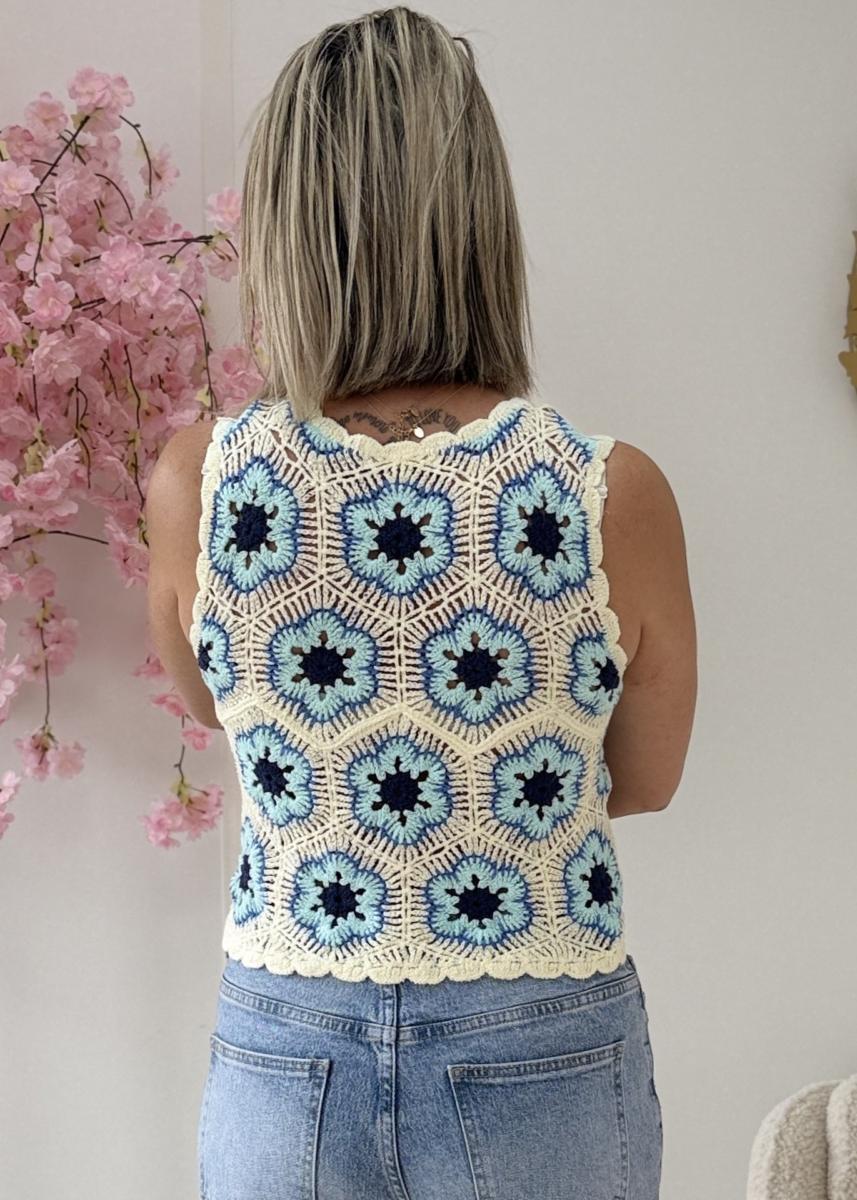 Top Milie bleu