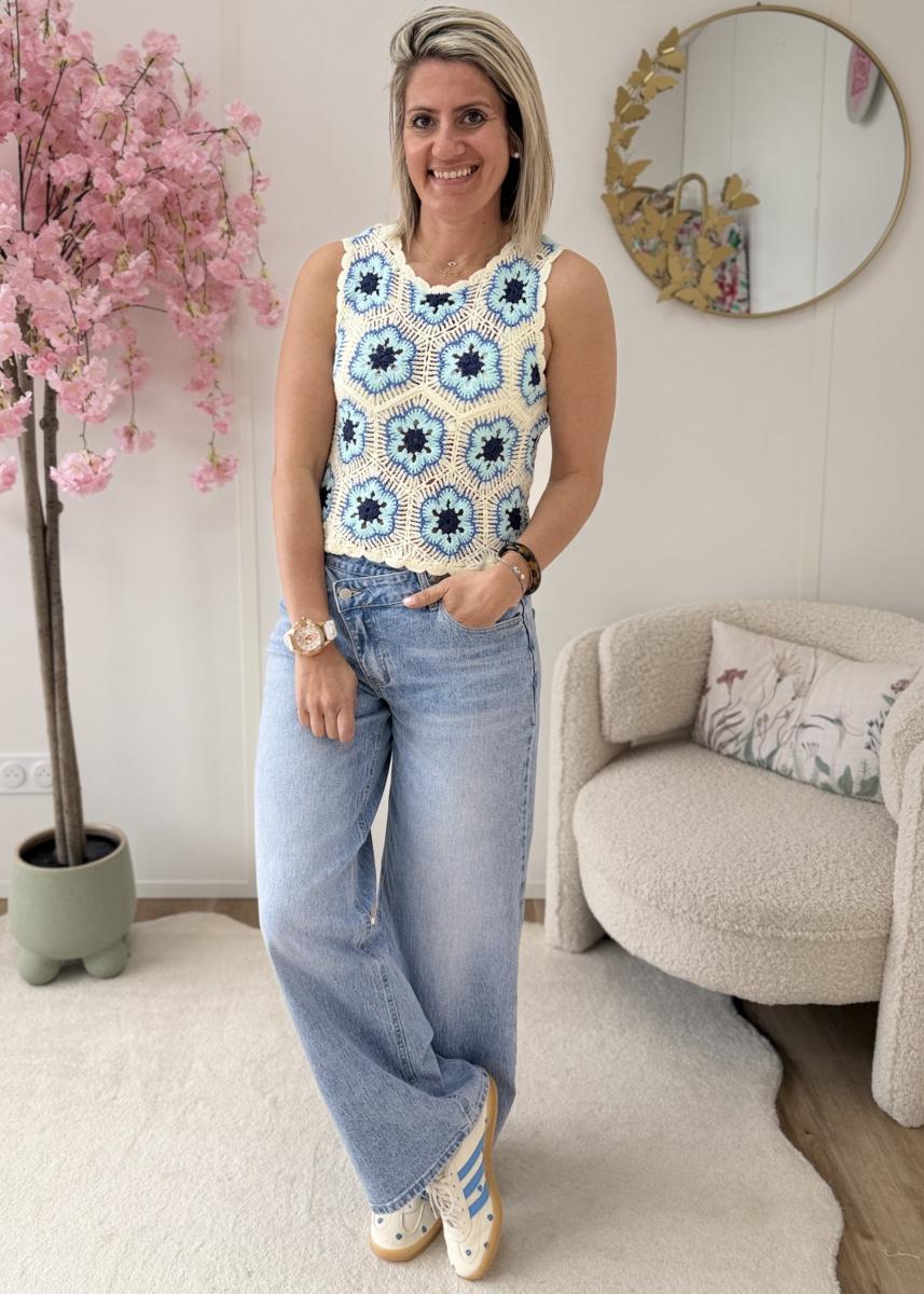 Top Milie bleu
