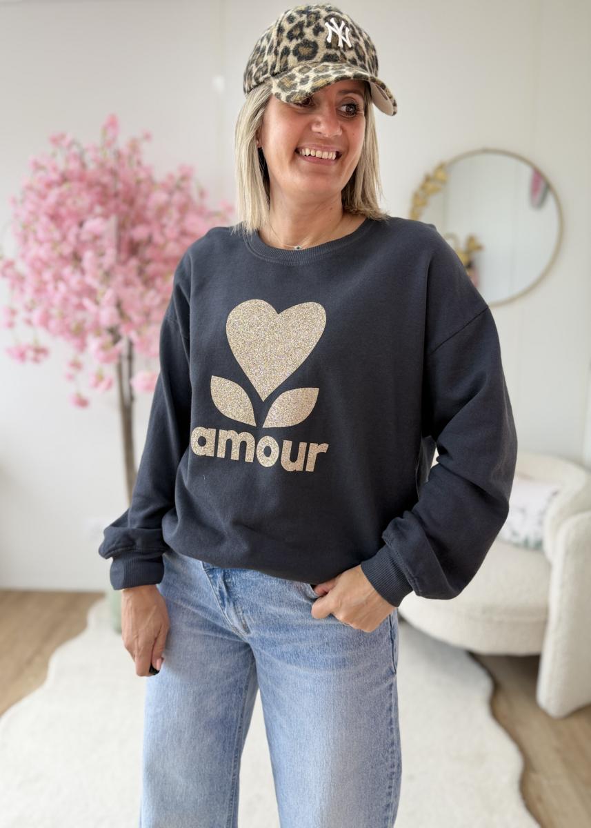 Sweat amour pailleté