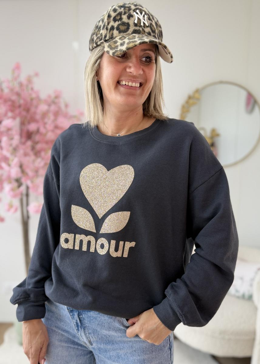 Sweat amour pailleté