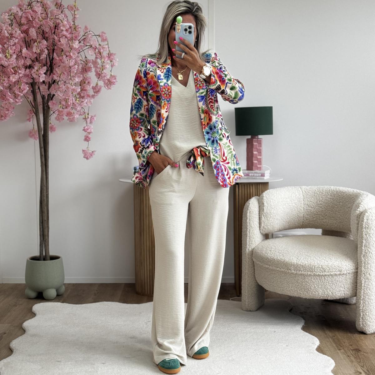 Pantalon Paula beige