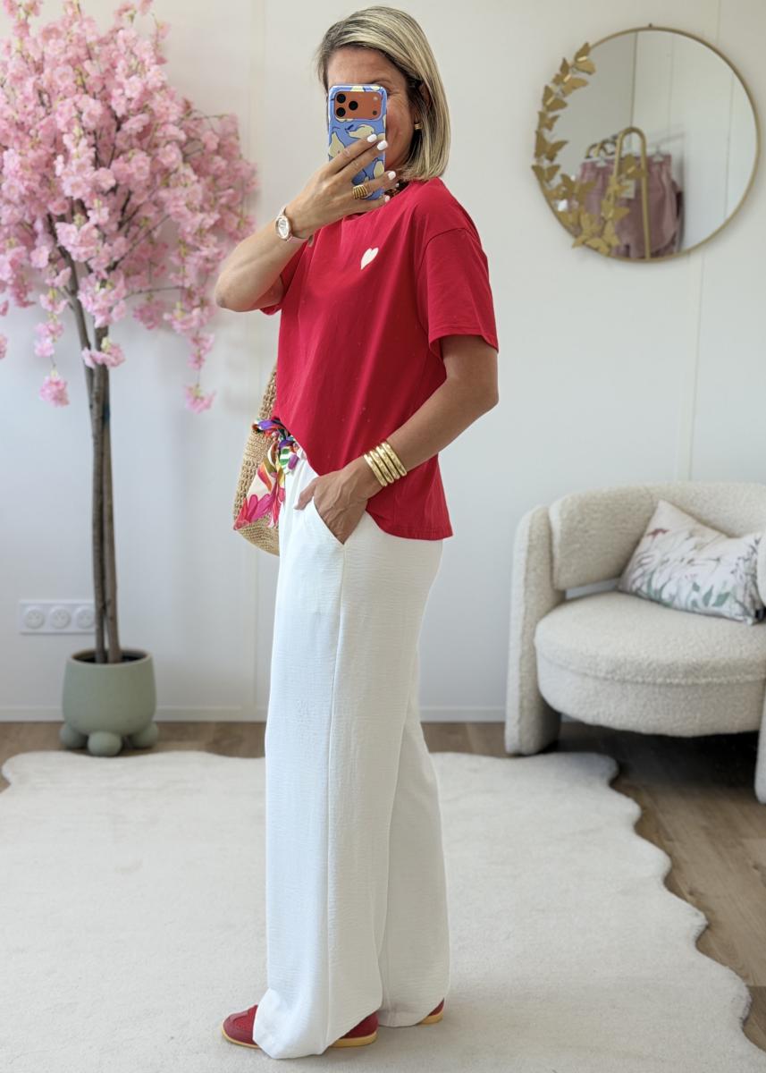 Tee shirt Solene rouge
