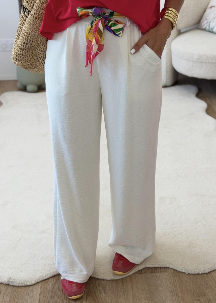 Pantalon Paula blanc