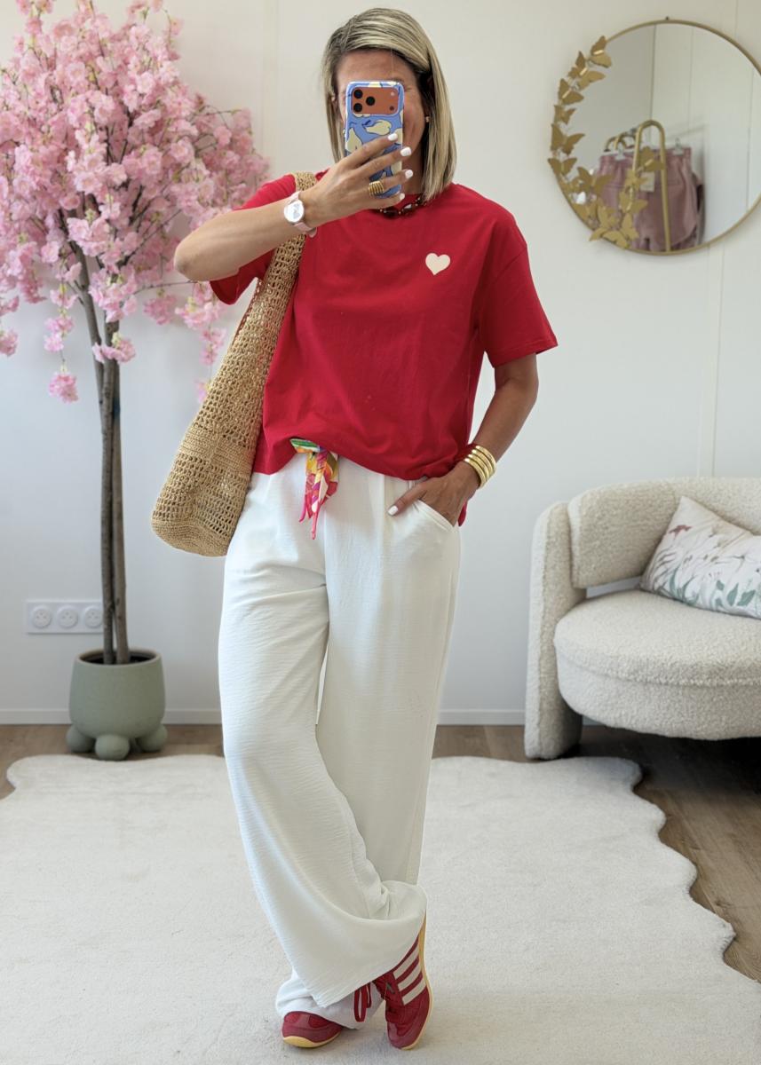 Tee shirt Solene rouge