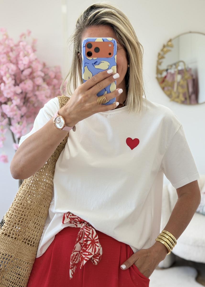 Tee shirt Solene blanc