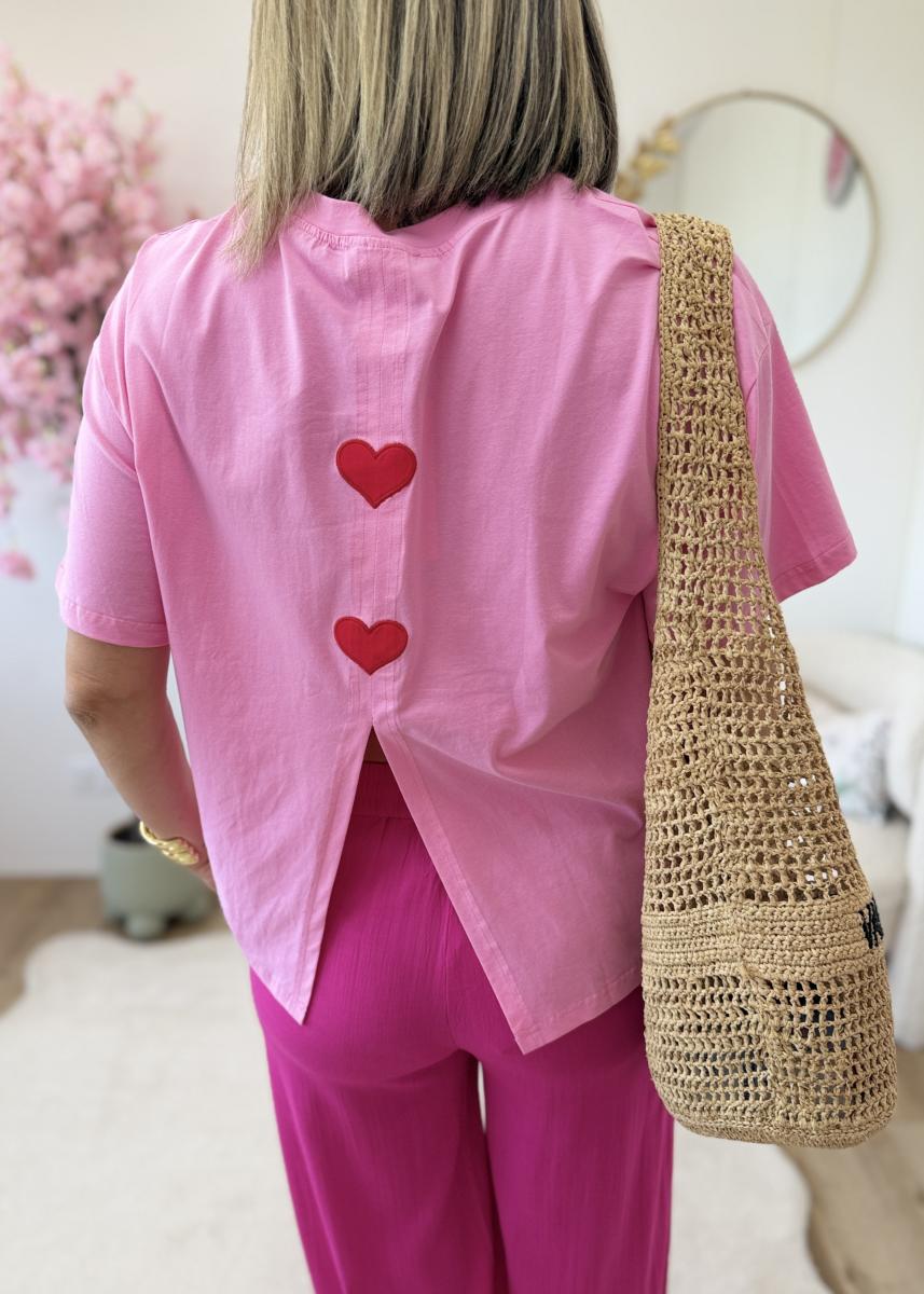Tee shirt Solene rose