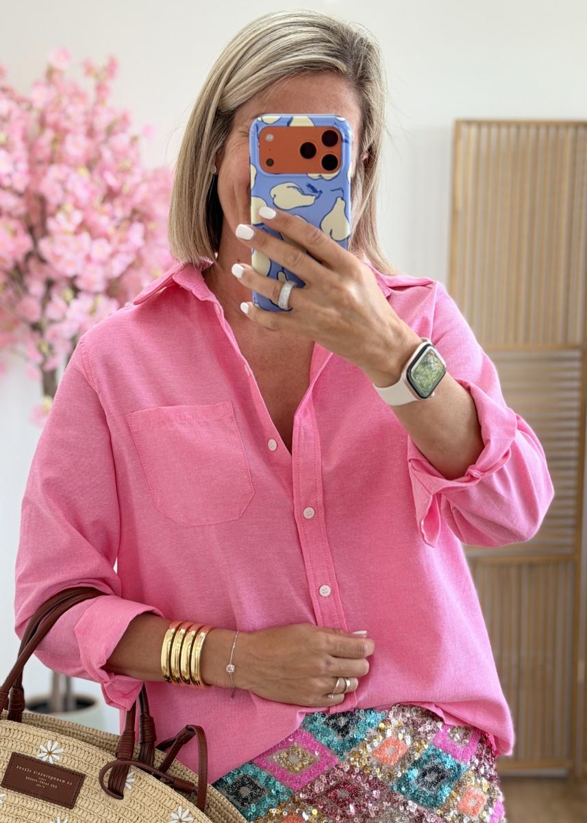 Chemise Sacha rose