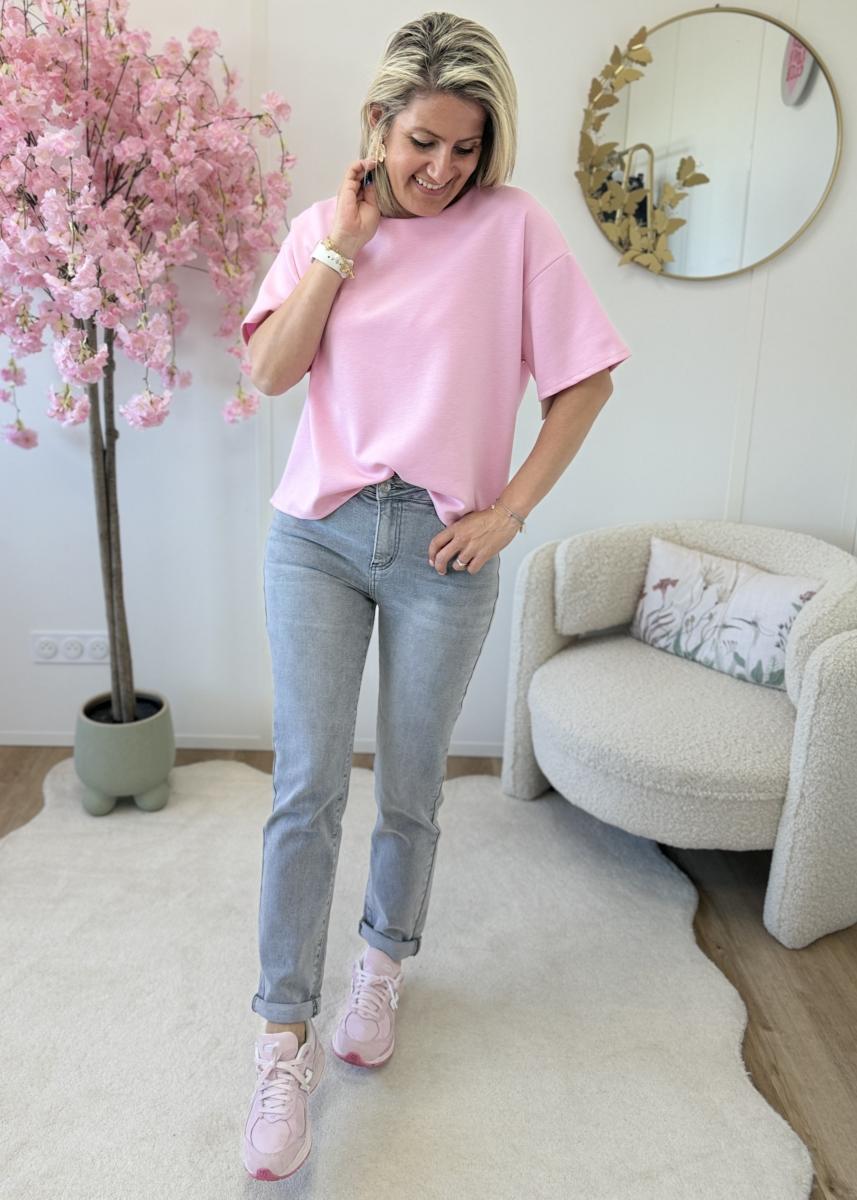 Jean mom Gris