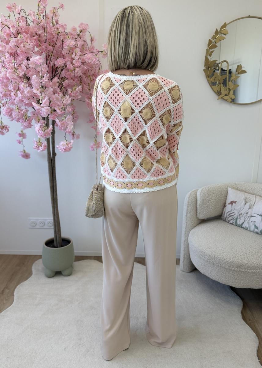 Pull Kloé rose