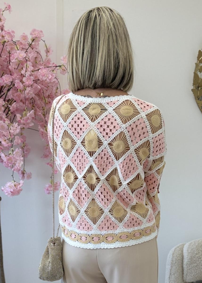 Pull Kloé rose