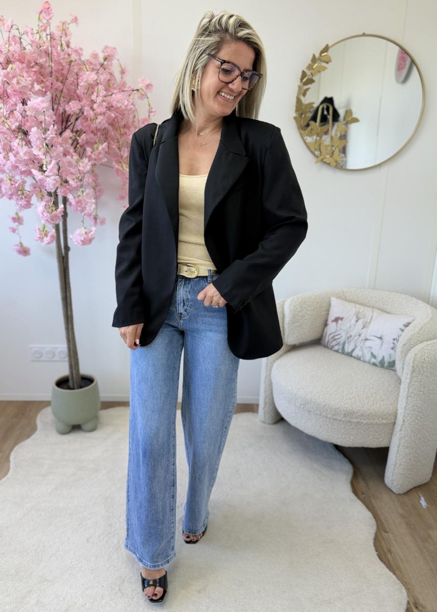 Blazer asymetrique noir