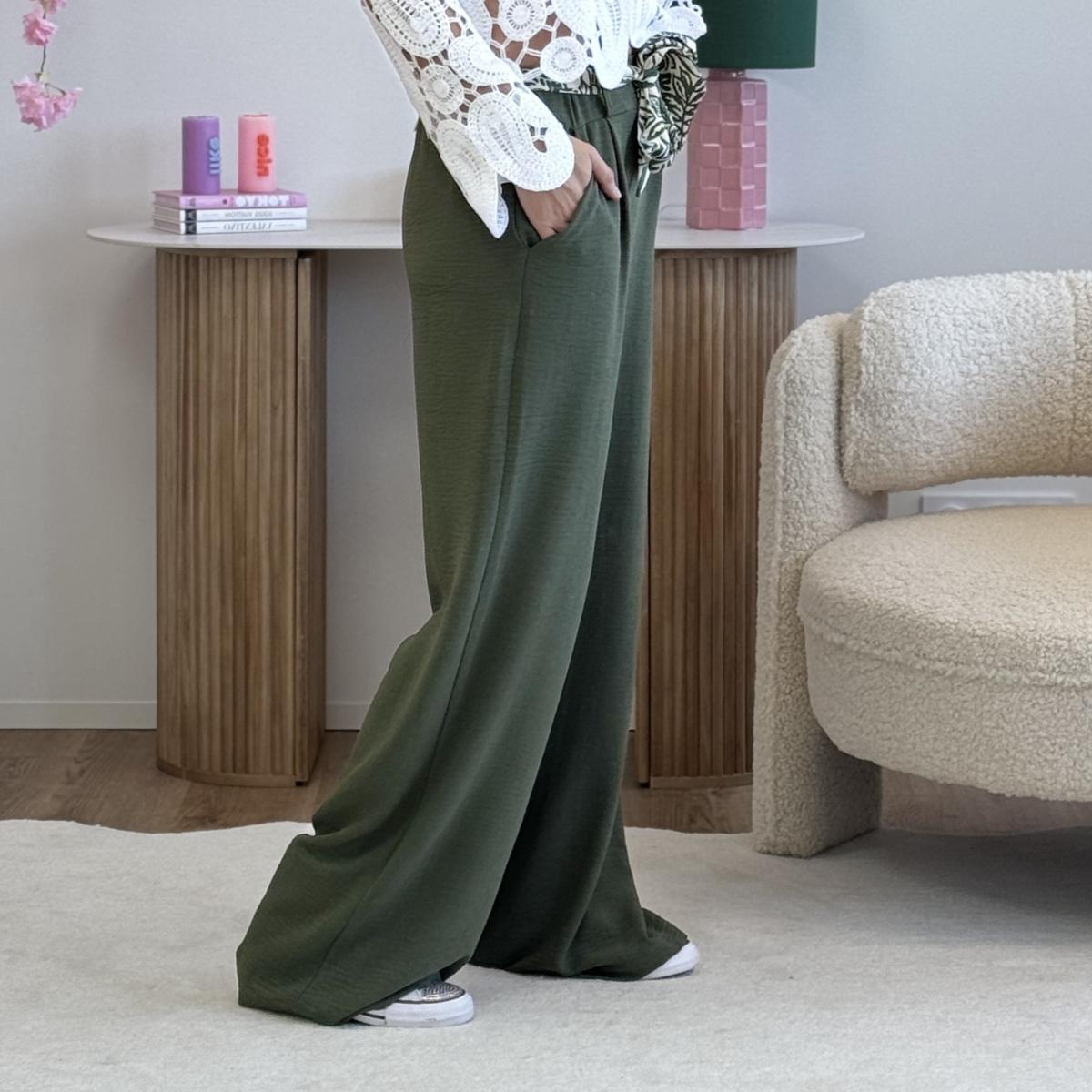 Pantalon Paula kaki