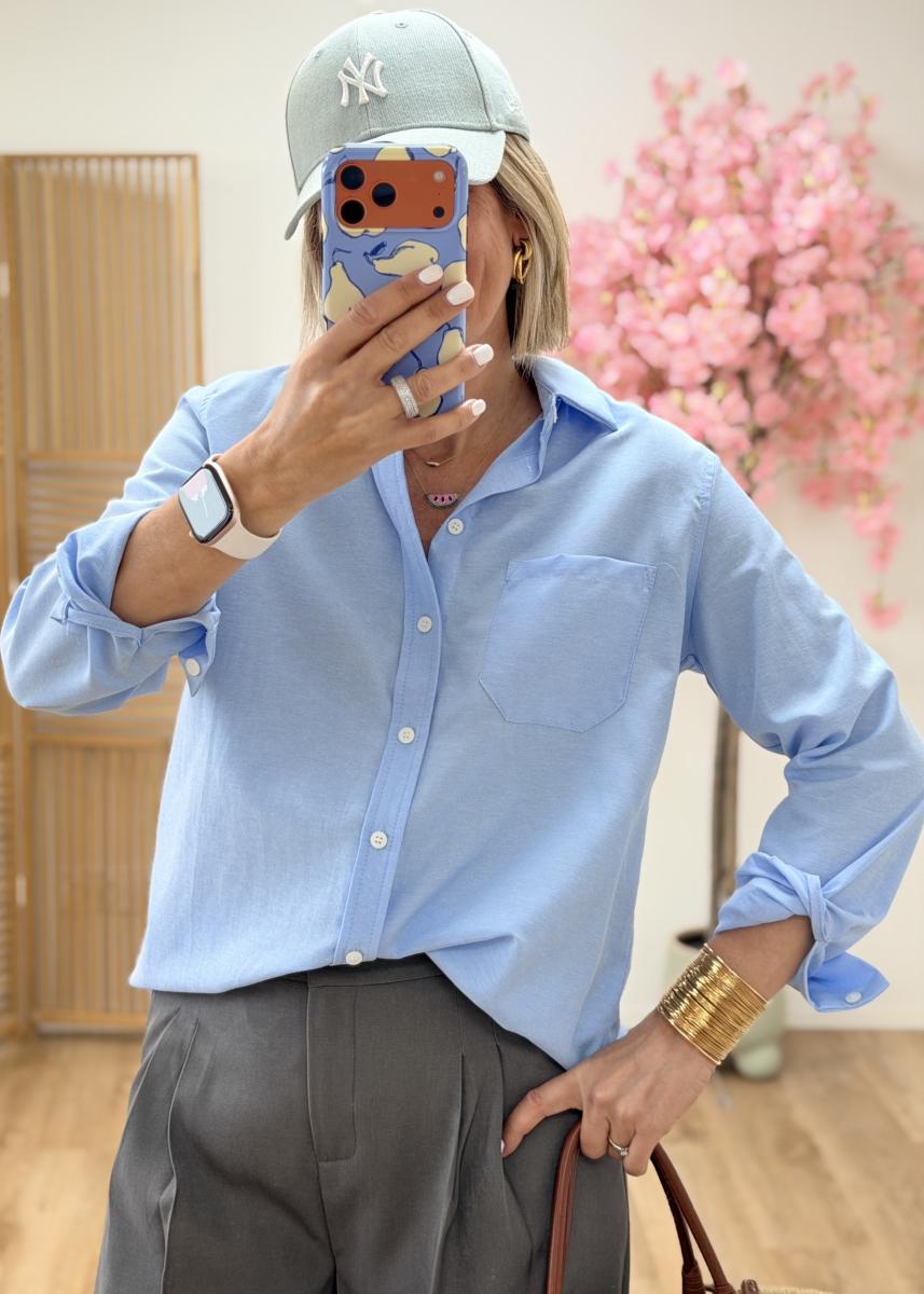 Chemise Sacha bleue