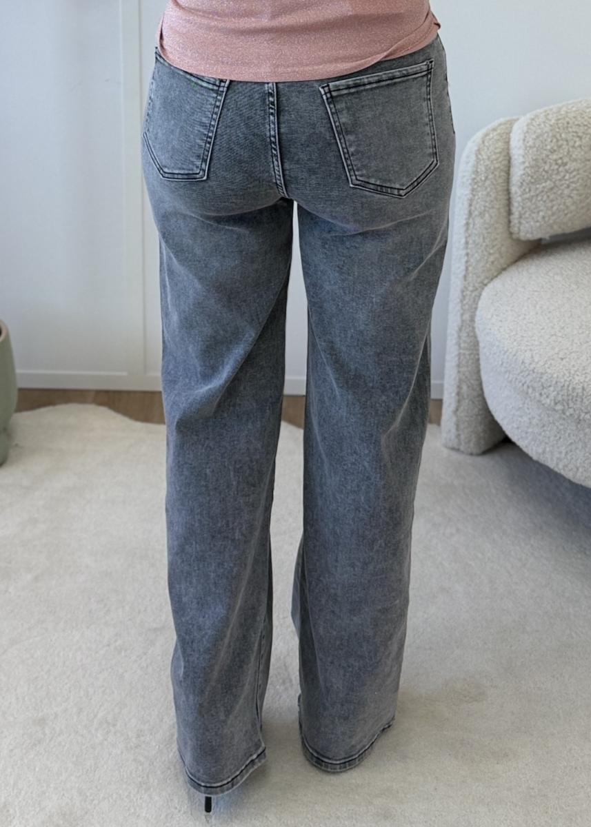 Jean wide leg grey