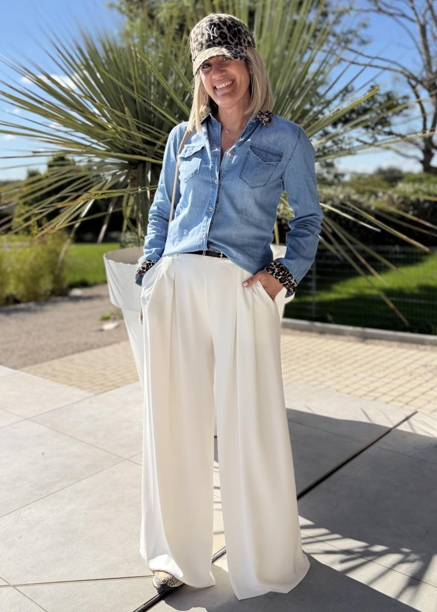 Pantalon Perrine blanc