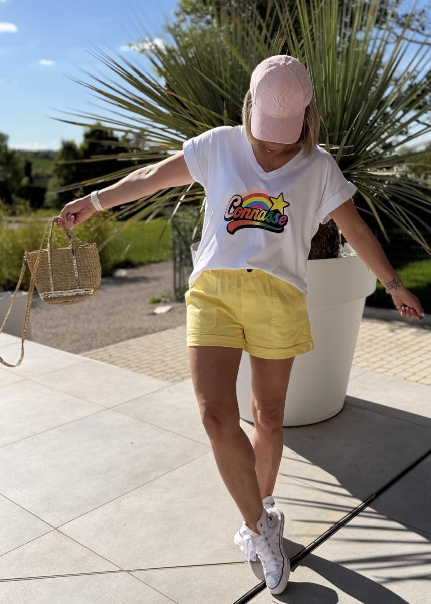 Tee shirt connasse blanc