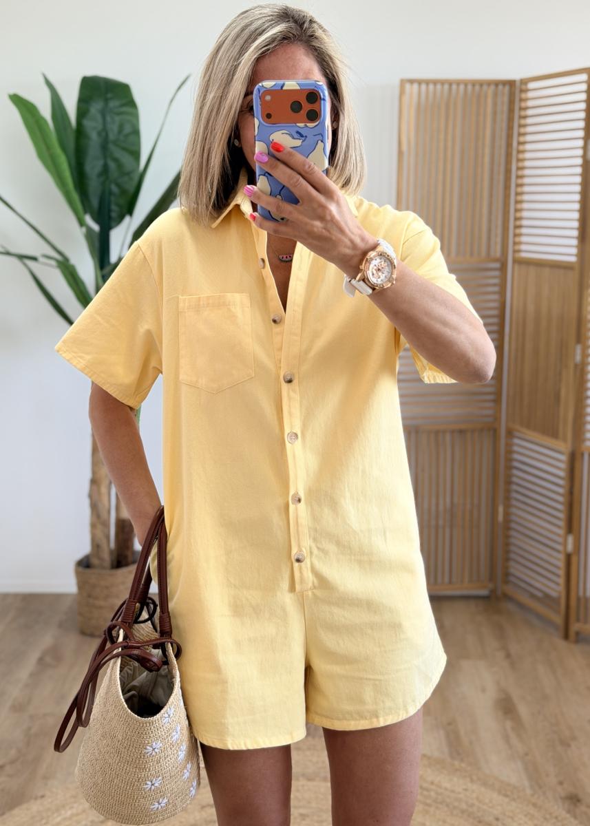Combi short Dora jaune