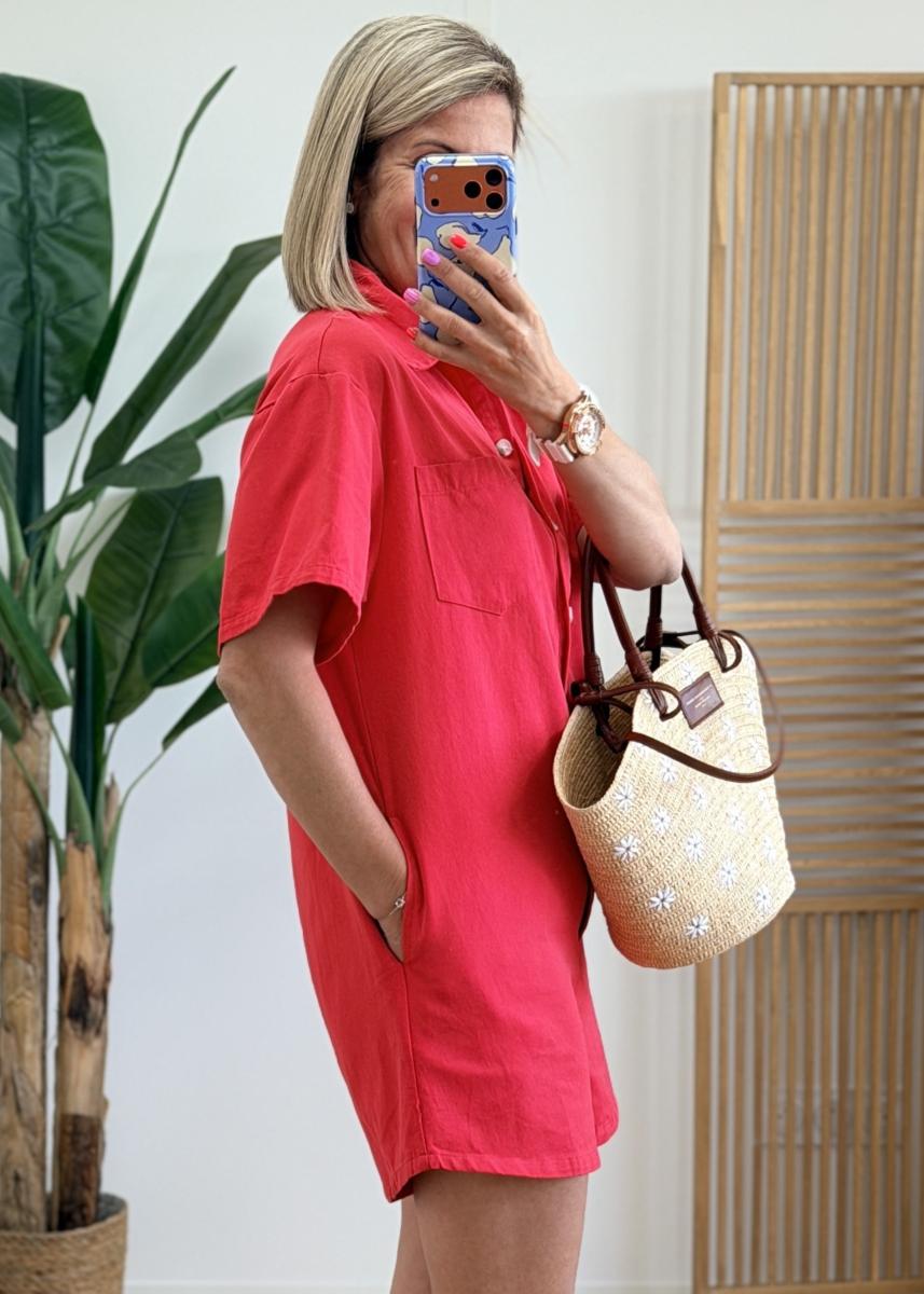 Combi short Dora rouge