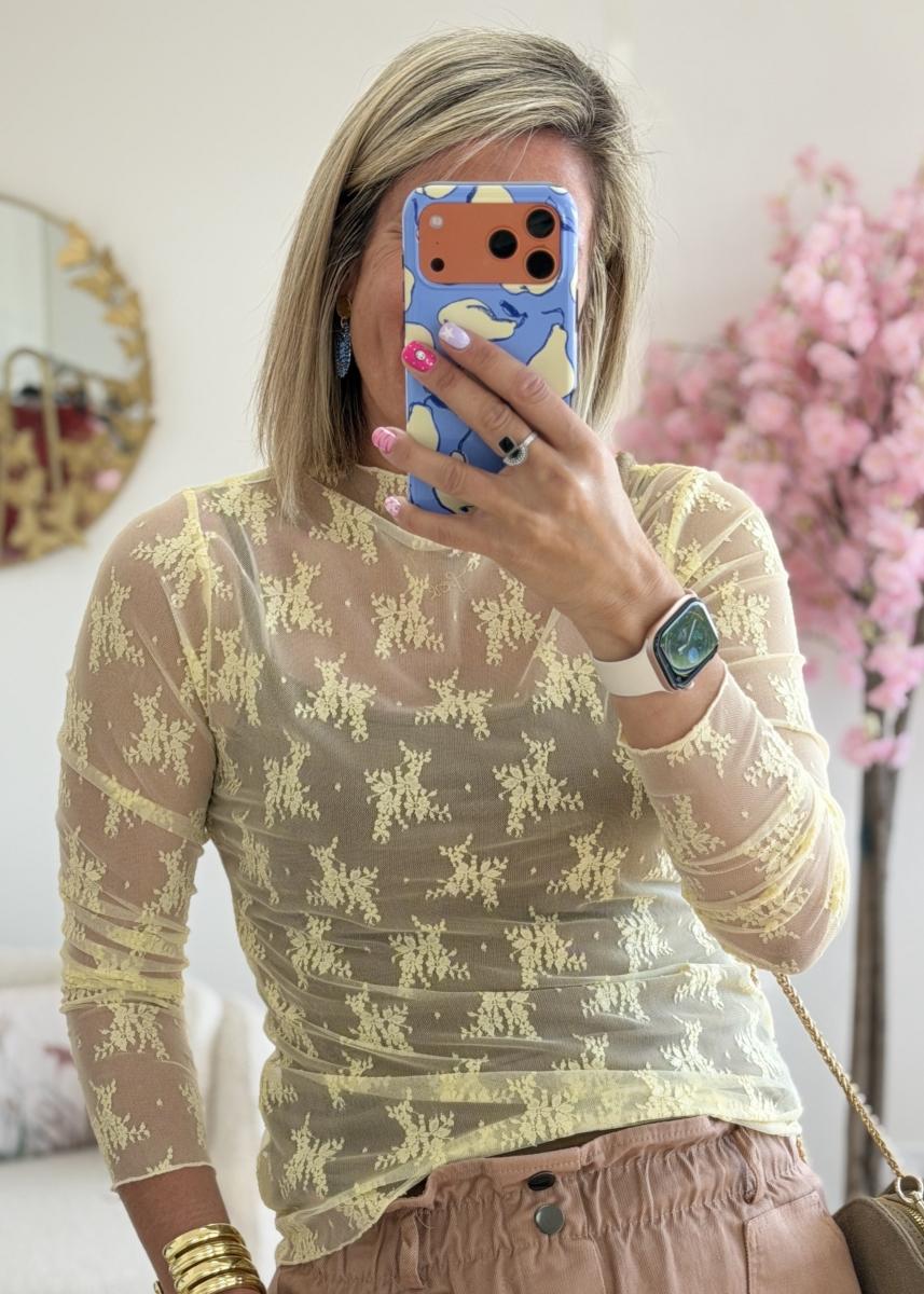 Top Malvina jaune