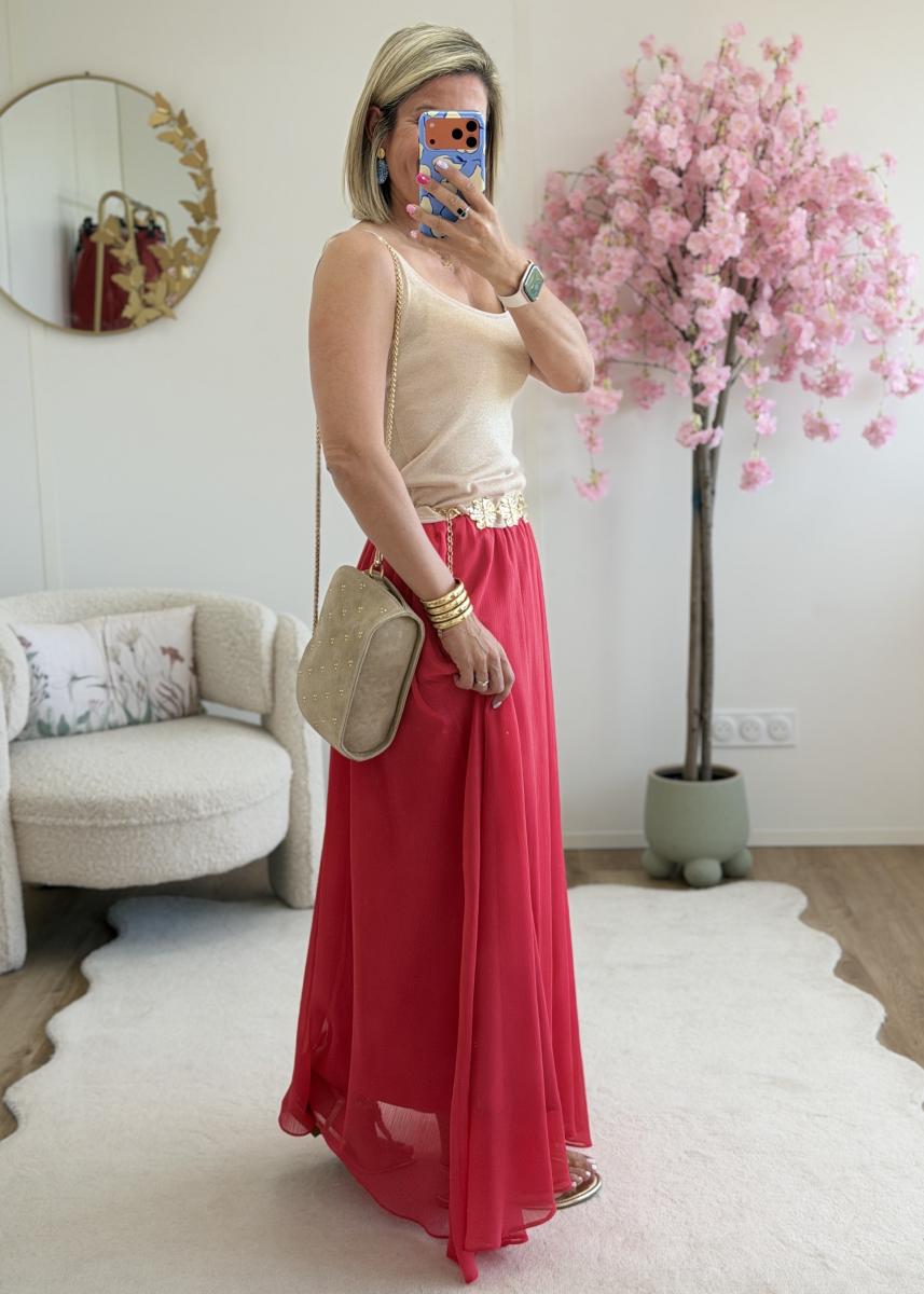 Jupe Heloise corail (taille grand)
