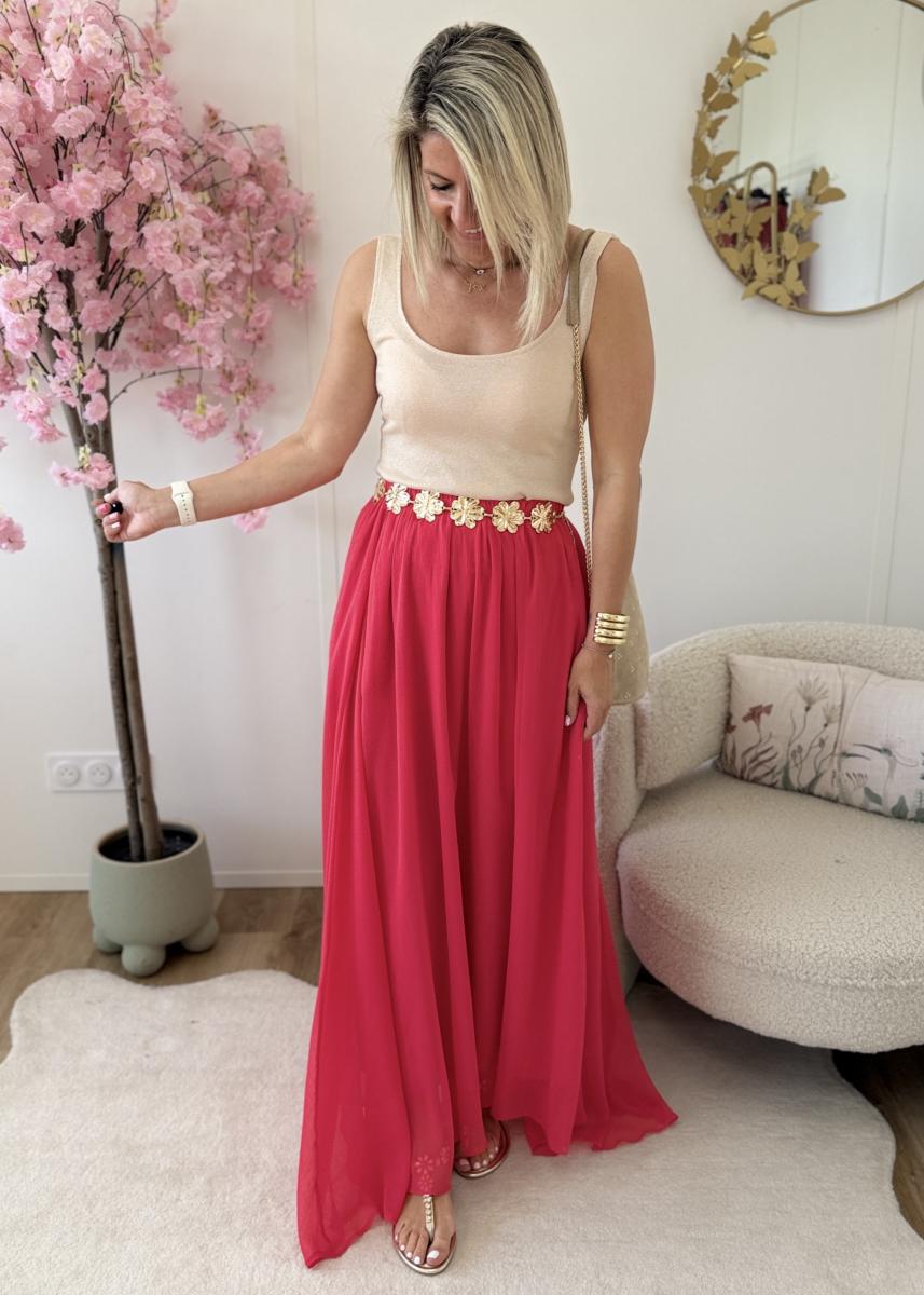 Jupe Heloise corail (taille grand)