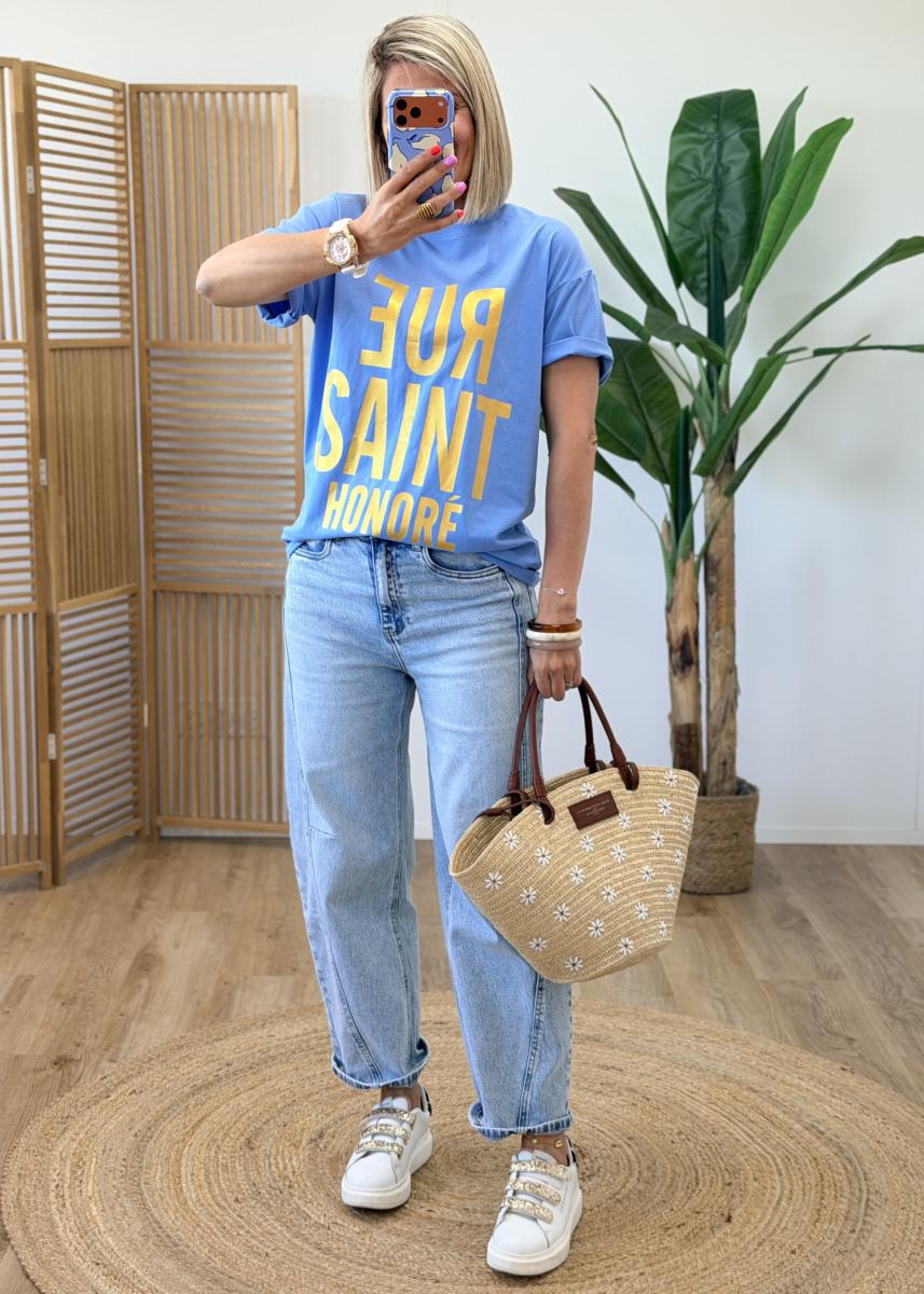 Tee shirt St honore bleu
