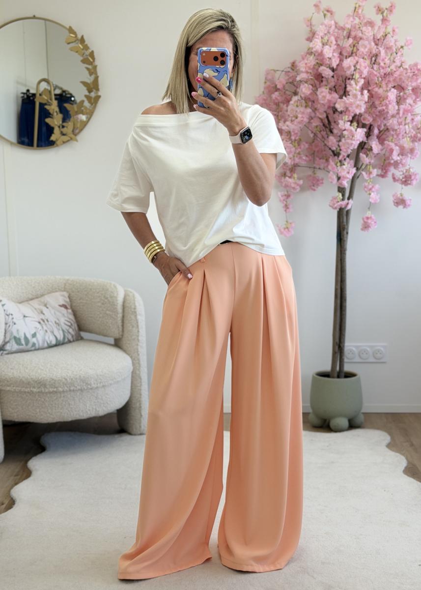 Pantalon Perrine corail