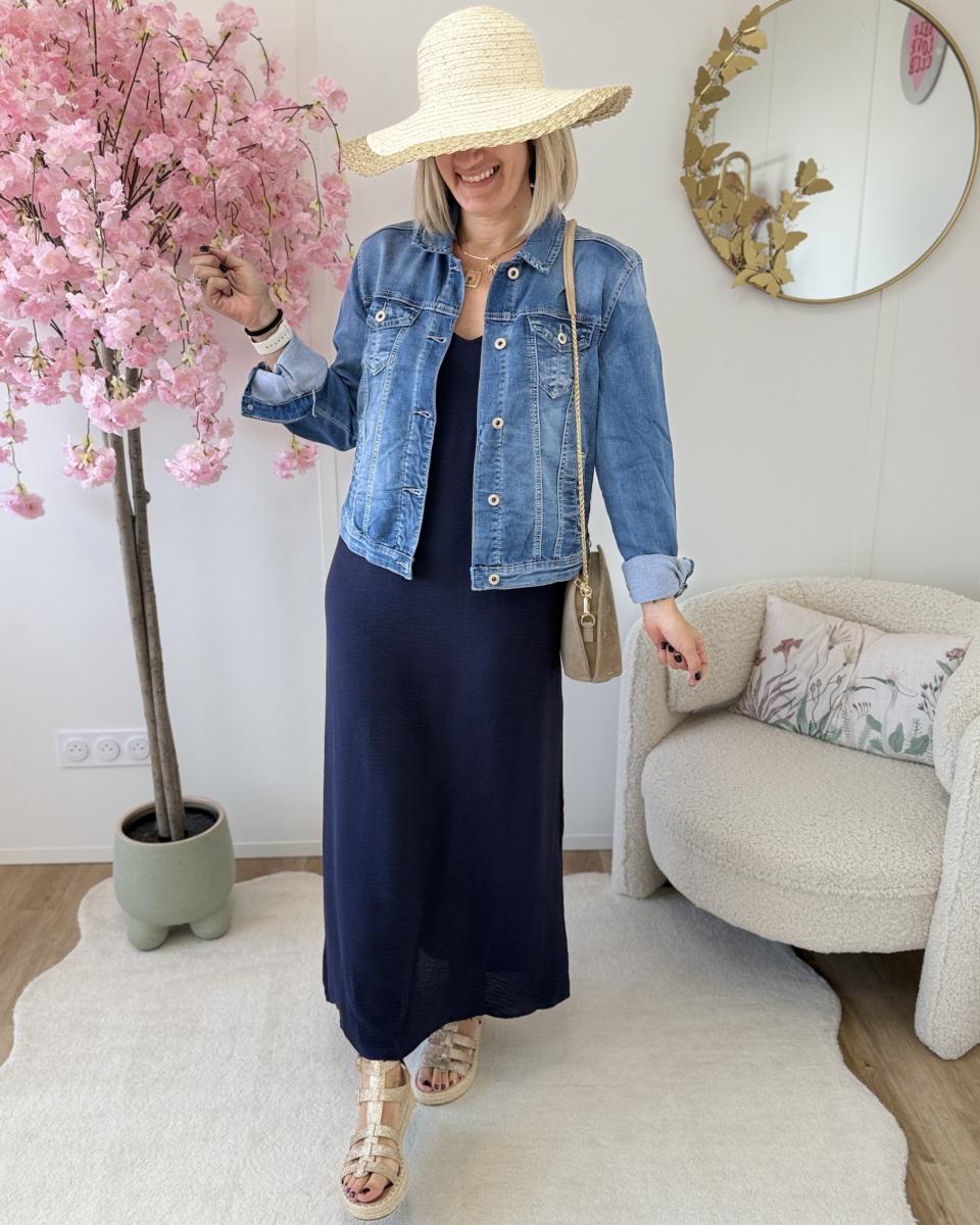 Robe Justine marine