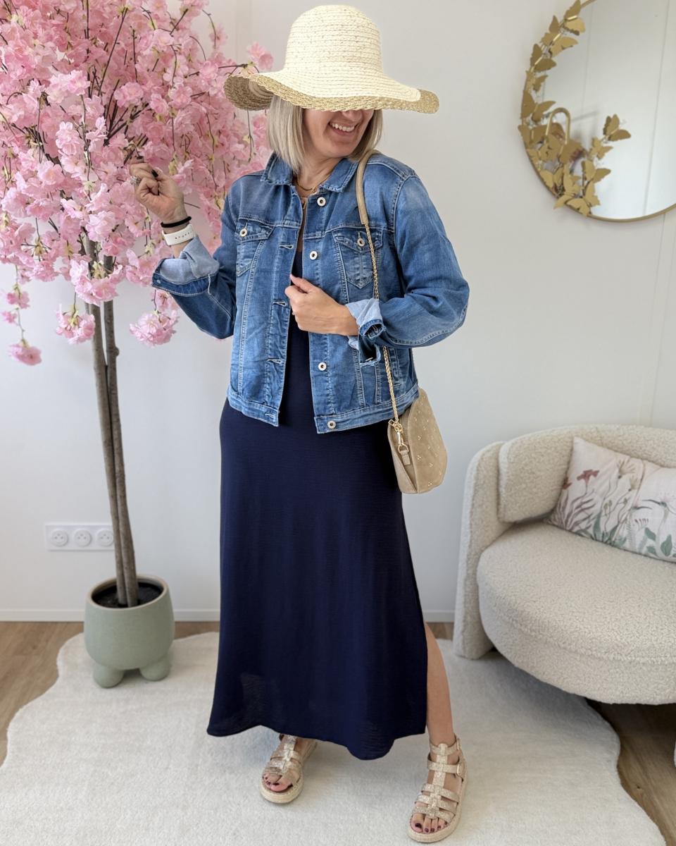 Robe Justine marine