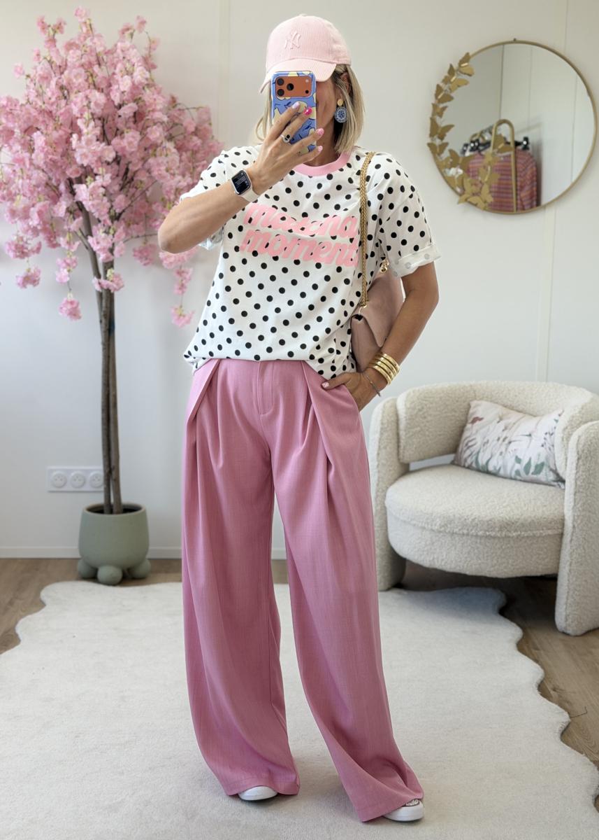 Pantalon Fiona rose