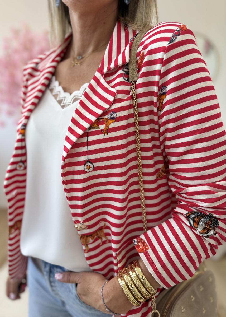 Blazer Tobby rouge