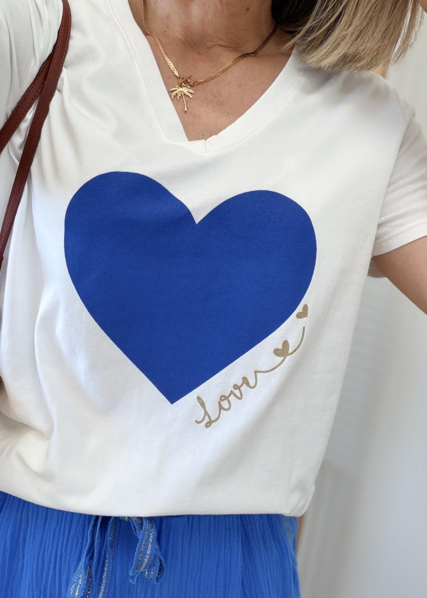 Tee shirt Indira bleu roi
