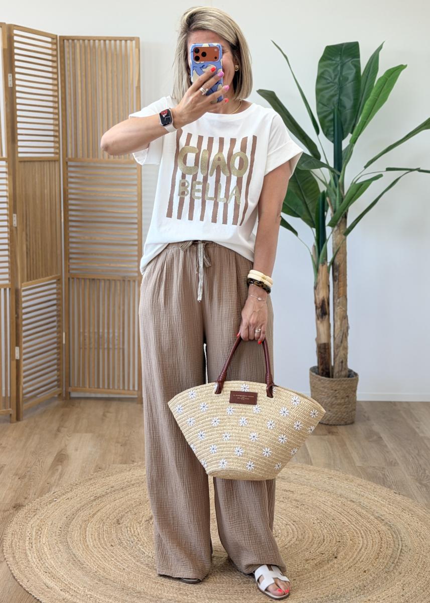 Pantalon Lilou camel