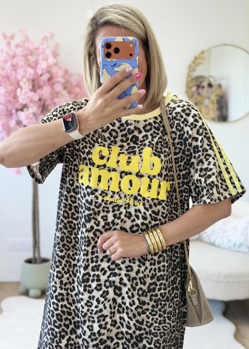 Robe club amour jaune