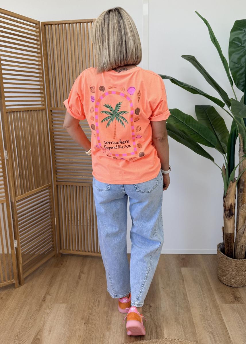 Tee shirt Beyond the sea corail