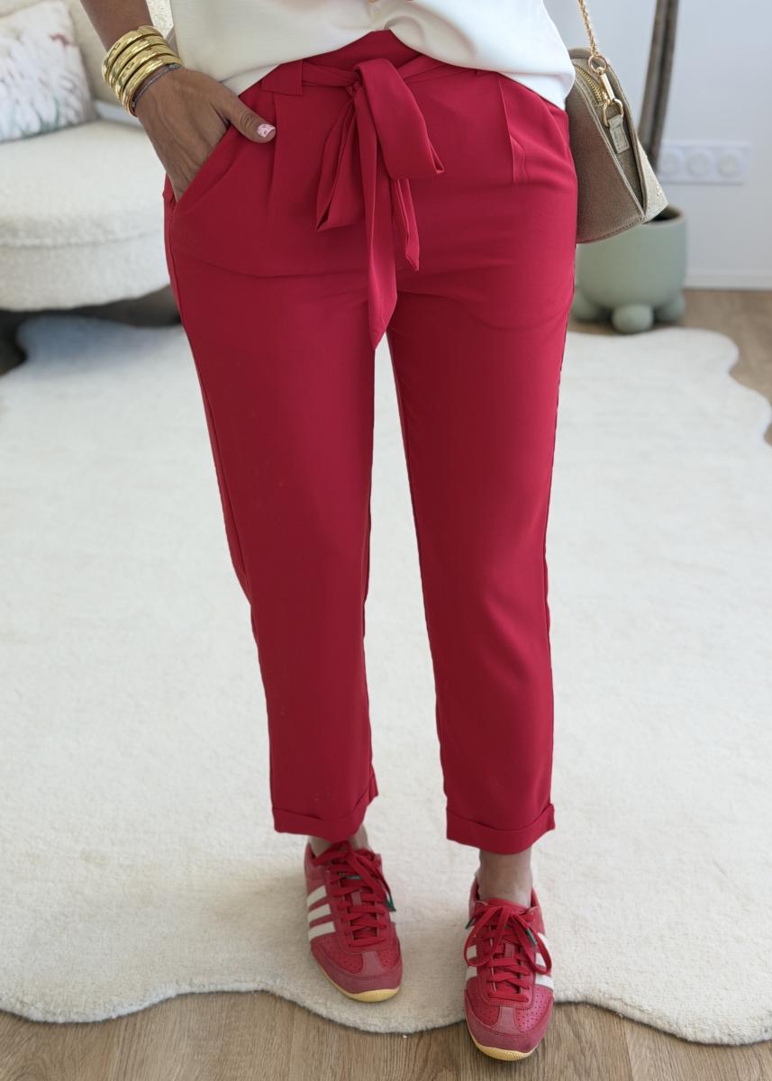 Pantalon Tia rouge