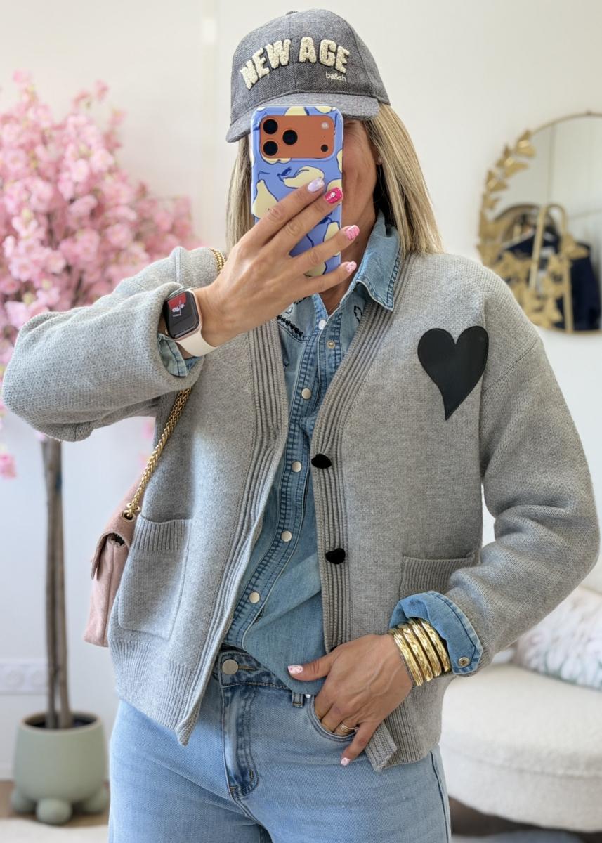Gilet Nathan gris