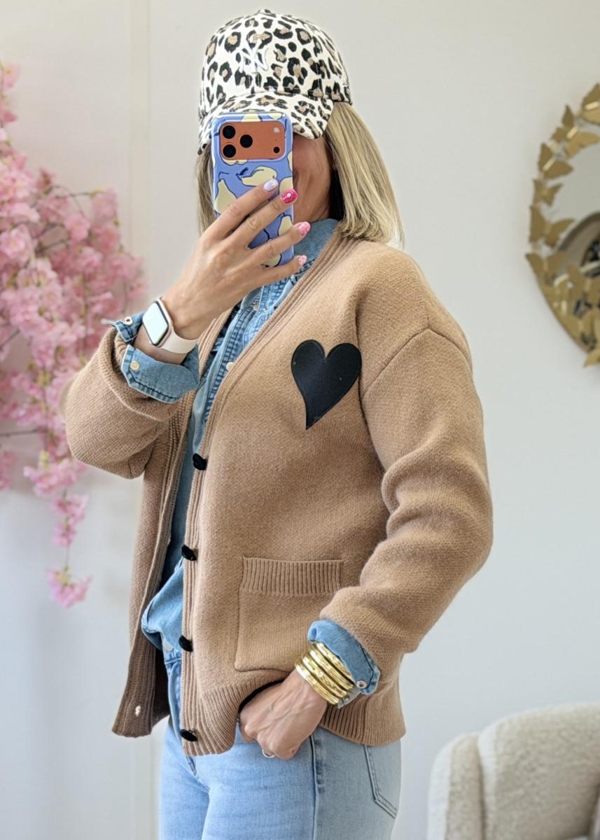 Gilet Nathan camel