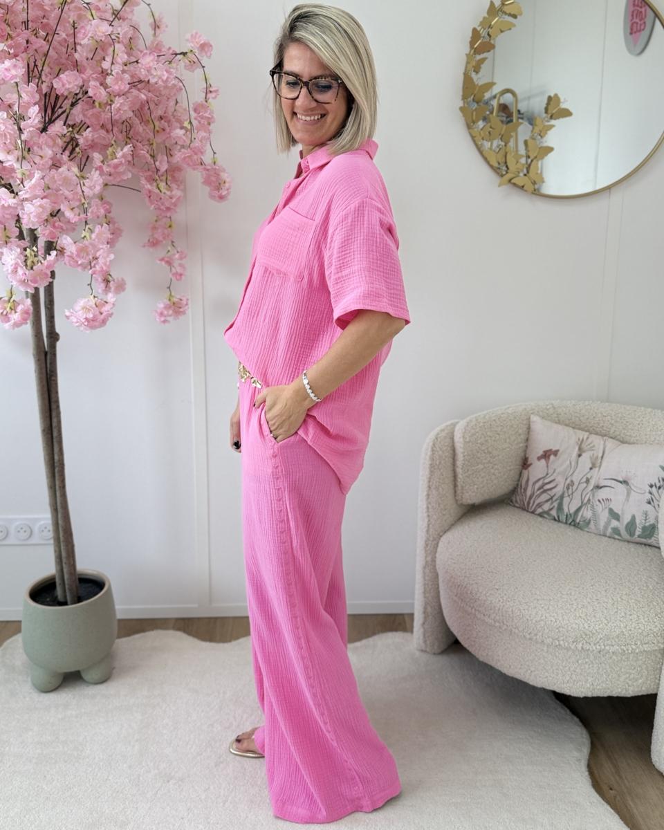 Chemise Shiloh rose