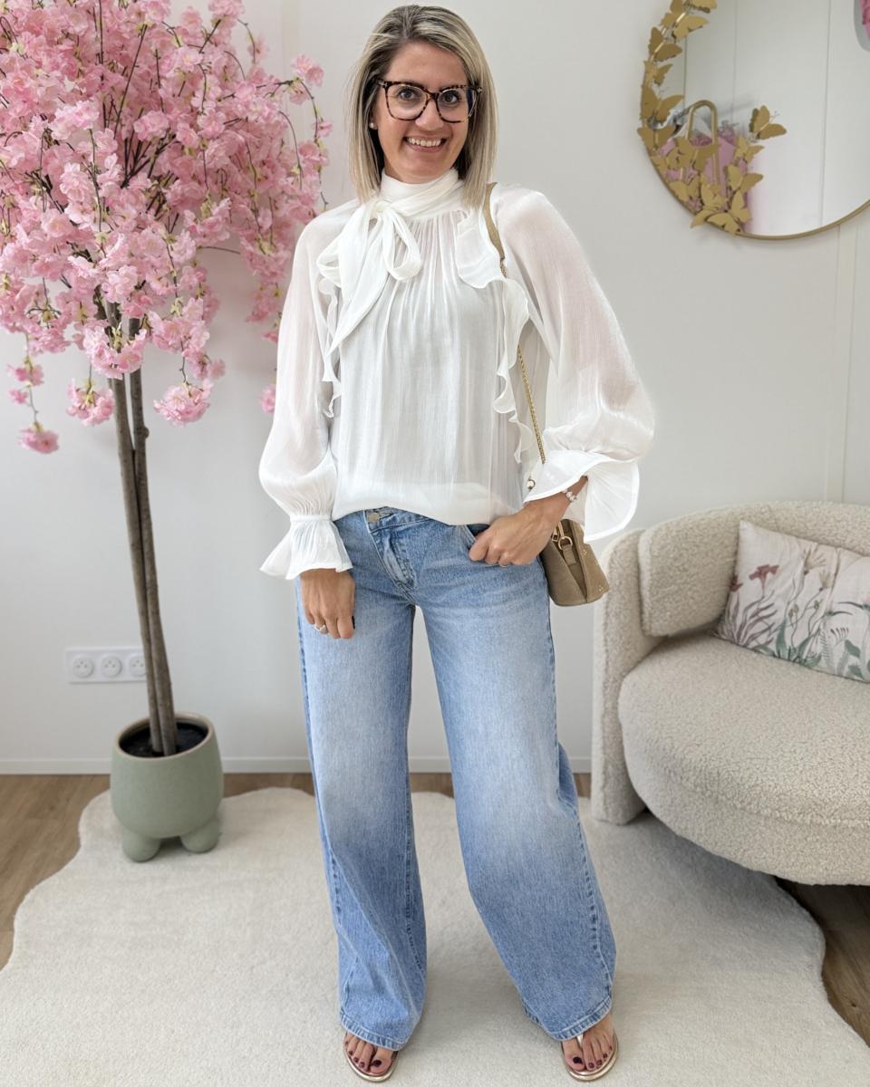 Blouse Cruz blanc