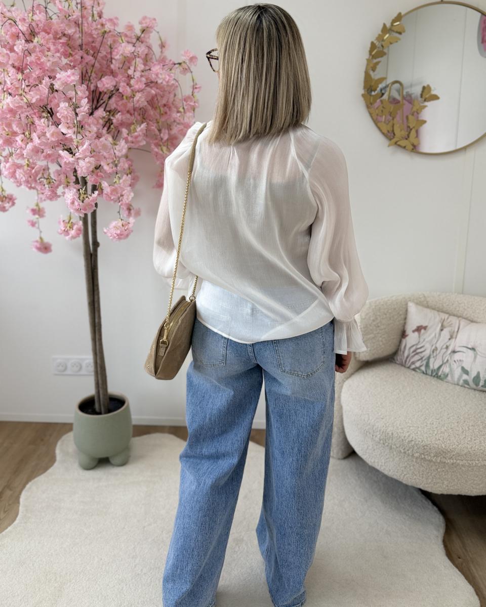 Blouse Cruz blanc