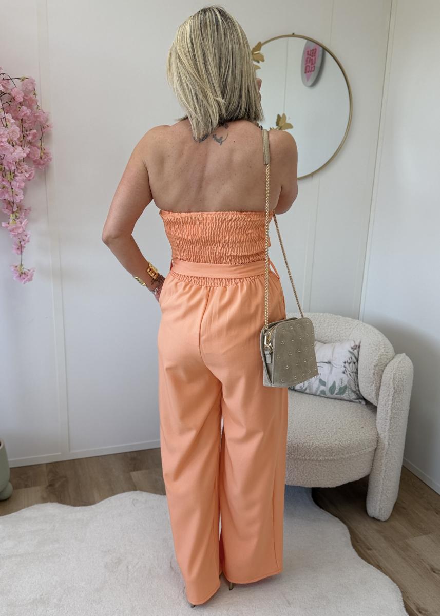 Combi bustier jeanne saumon